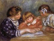 Pierre Renoir The Lesson oil painting artist